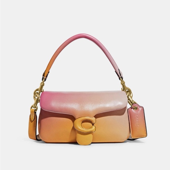 Authentic COACH Pillow Tabby 18 Ombre Leather Shoulder Bag - Picture 9 of 9